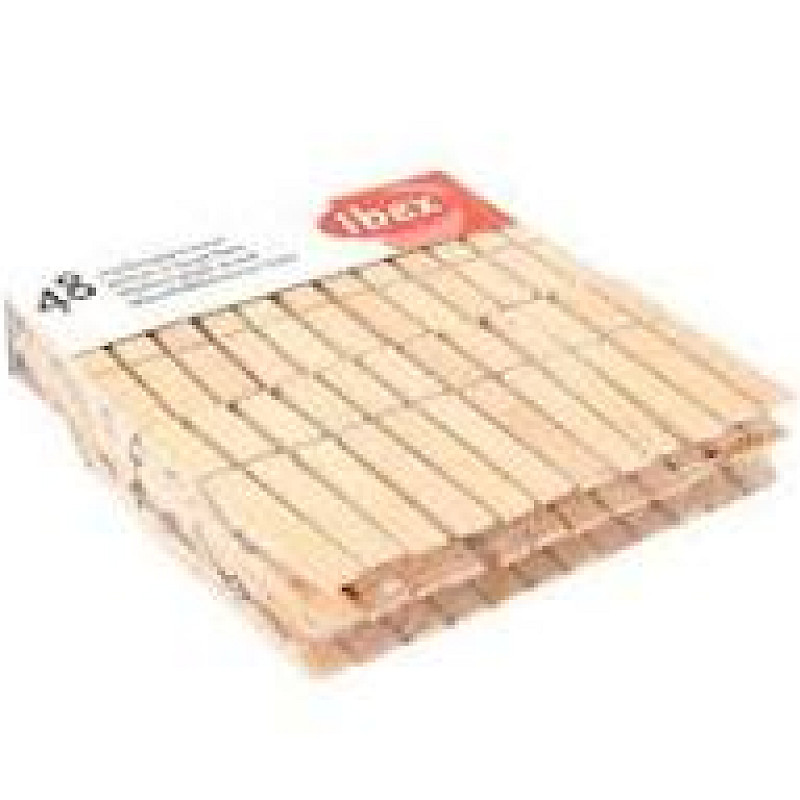 wasknijpers hout 48 stuks