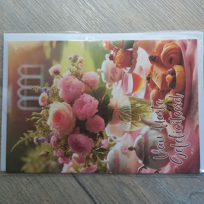 Wenskaarten Hartelijk Gefeliciteerd Nr 26