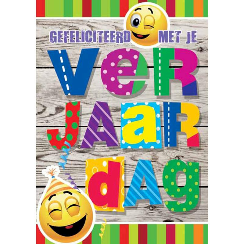 Wenskaarten Hartelijk Gefeliciteerd nr 7