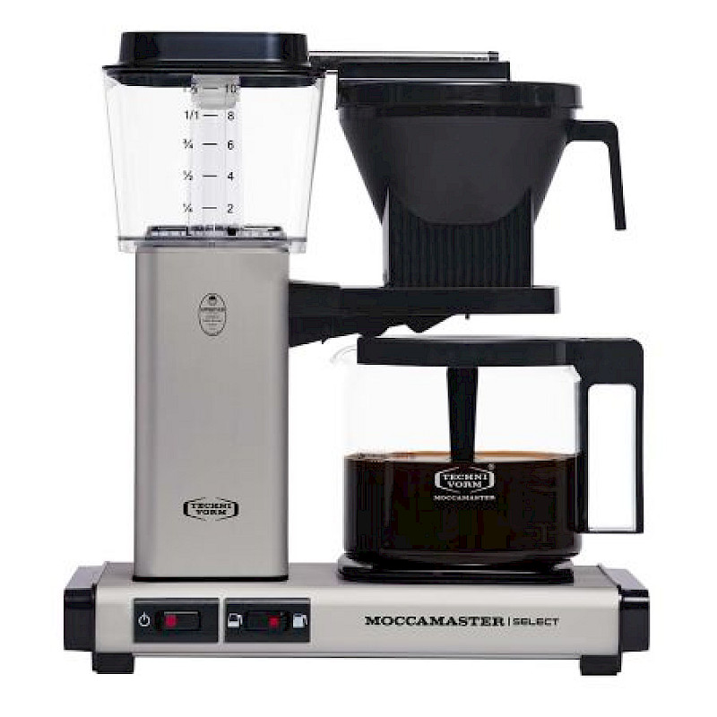 Moccamaster Koffiemachine Matt Zilver-Grijs