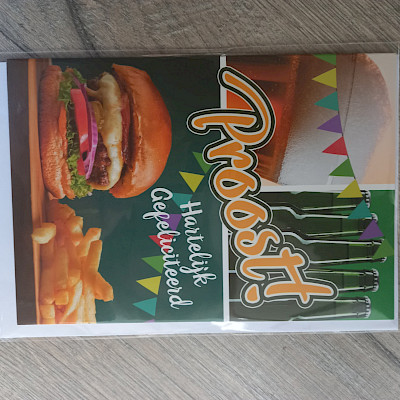 Wenskaart gefeliciteerd nr 35